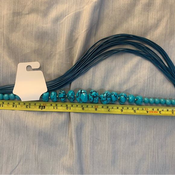 Fashion Jewelry Teal Multi- Layer Choker - Picture 5 of 6